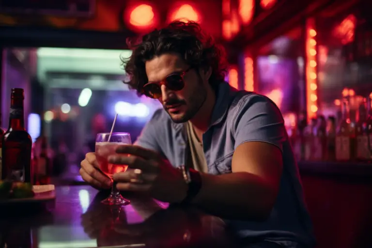Influencer edition of a drunk Italian guy enjoying a fantastic vodka red.